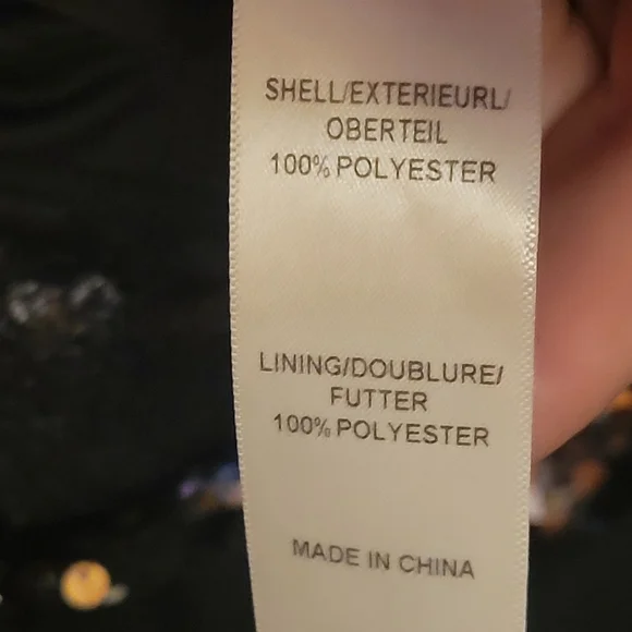 Adrianna Papell blouson chiffon sleeveless top sequin skirt dress Sz 14 Preloved - Picture 2 of 5